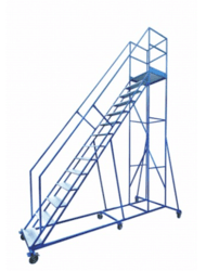 Drabiny jezdne z podestem