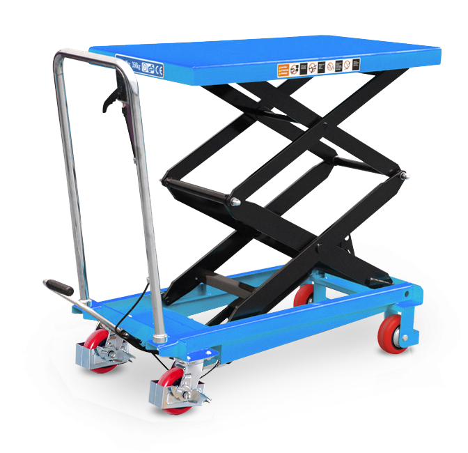 Wózki podnośnikowe stołowe