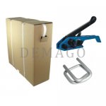 Zestaw do spinania z taśmą 12x0,5 w kartonie